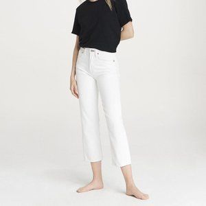 Rag & Bone White High-Rise Jeans